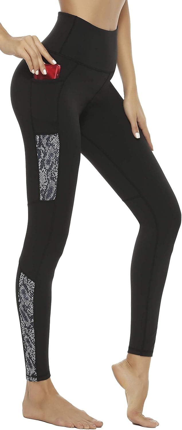 Persit Leggings for Women-Workout High Waisted Womens Leggings with Pockets Tummy Control Yoga Pants