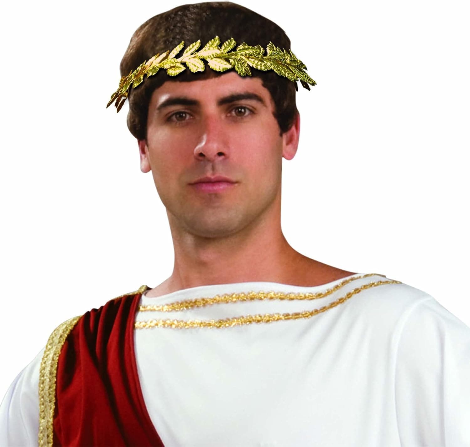 Forum Novelties, Roman Laurel Wreath Gold Leaf Headband Men's Costume Accessory