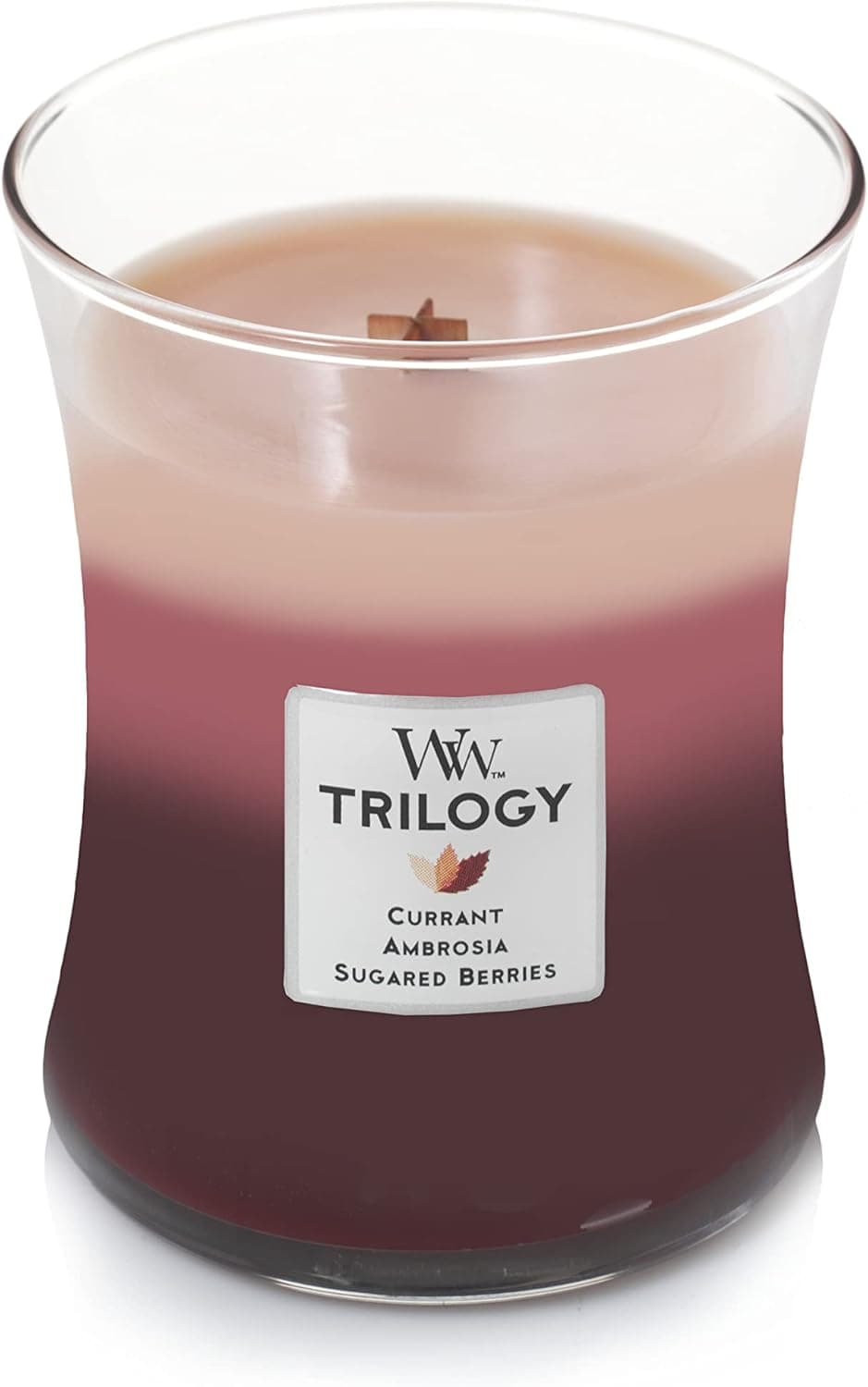 WoodWick Fruit Temptation Medium Hourglass Trilogy Candle, 9.7 oz.