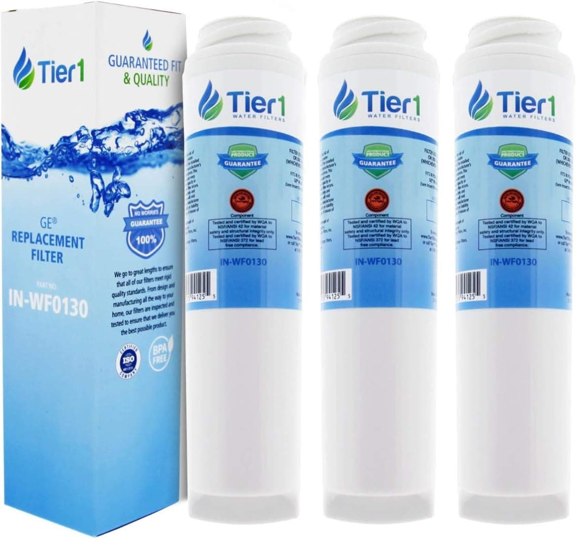 Tier1 Replacement for GXRLQR Under Sink water filter for GE SmartWater Twist and Lock In-Line Water Filter 3 Pack