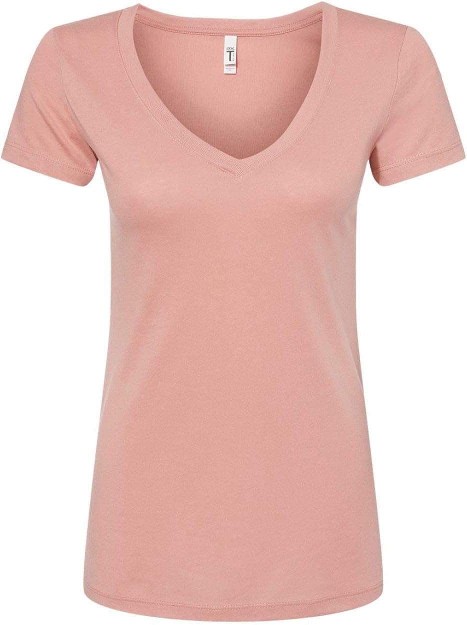 Next Level Womens Ideal V, 2XL, Desert Pink
