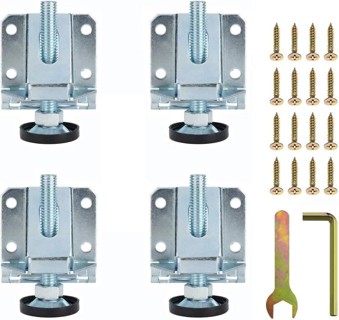 Iceyon Leg Leveler, Heavy Duty Furniture Leveling Feet Adjustable for Furniture,Table, Cabinets, Workbench,Shelving Units