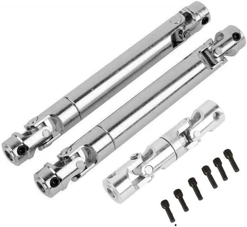 3PCS Metal Transfer Case Drive Shaft/Center Drive Shaft Set for Redcat Gen8 RER11413 RER11415