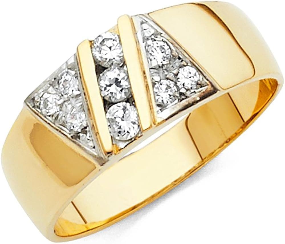 14k Yellow Gold Men's Wedding Band