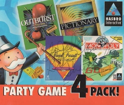 Party Game 4 Pack ! Trivial Pursuit / Monopoly / Outburst / Pictionary