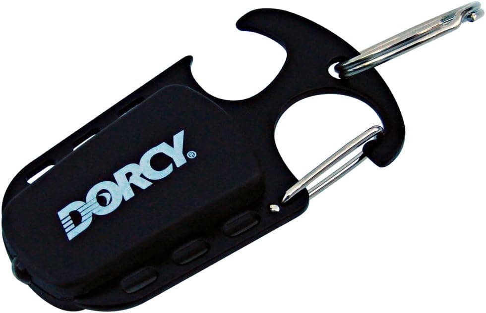 Dorcy 11-Lumen Carabiner Clip Keychain LED Flashlight with Bottle Opener, Assorted Colors (41-1411)