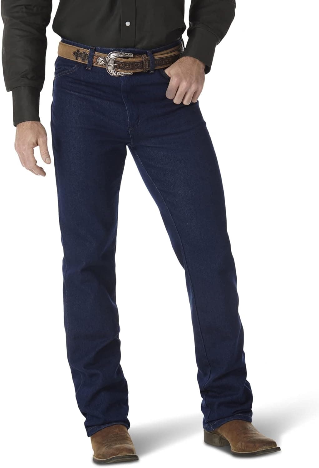 Wrangler Men's Cowboy Cut Slim Fit Stretch Boot Cut Jean