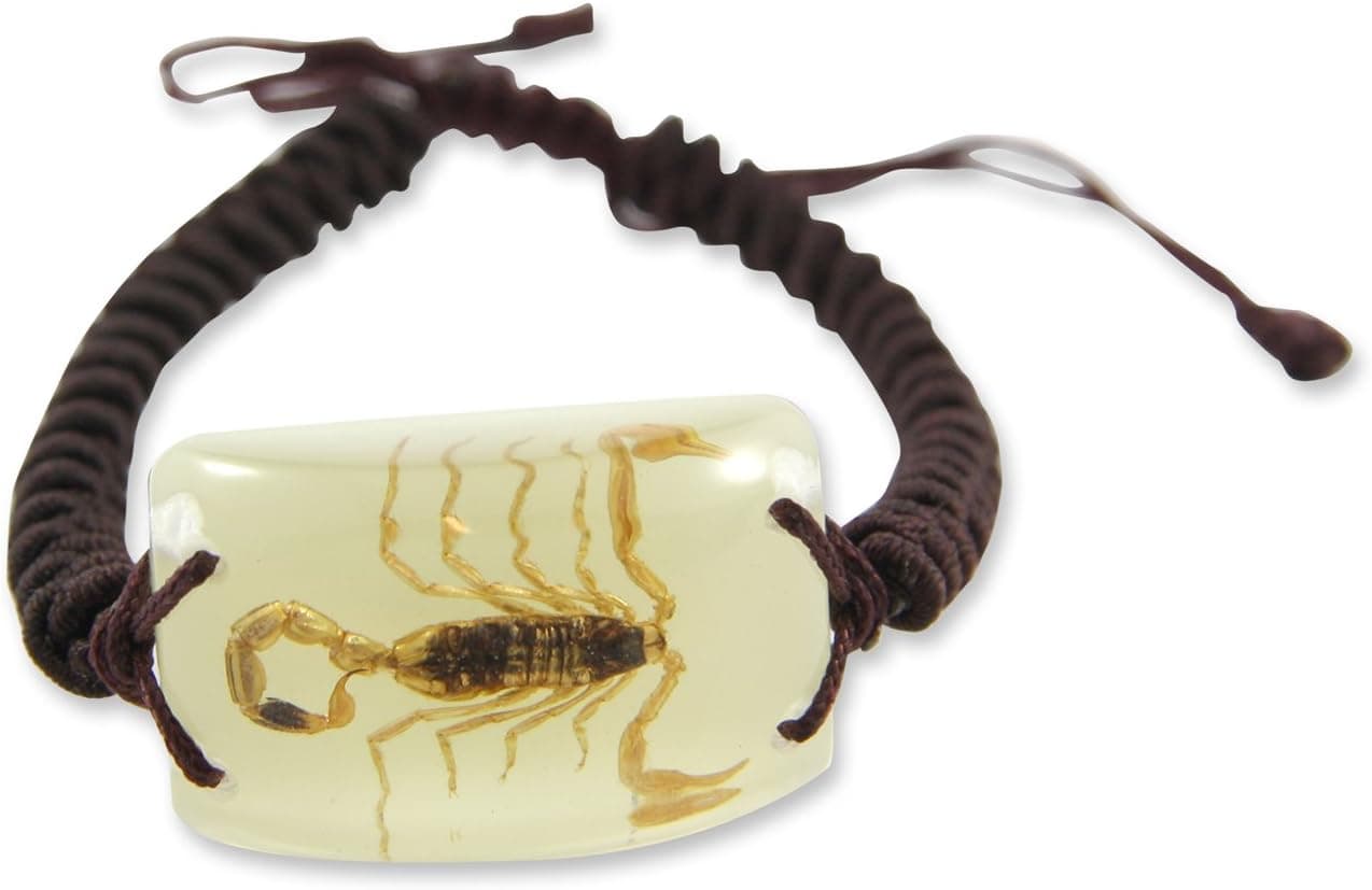 REALBUG Gold Scorpion Bracelet, Glow in The Dark, 10 inches