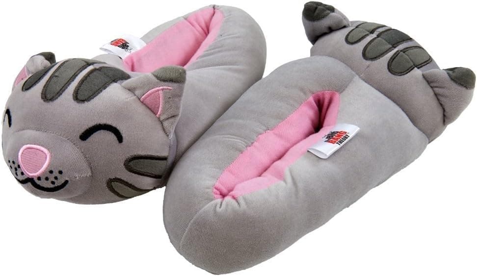 Big Bang Theory Soft Kitty Gray Slippers (Small, Grey)