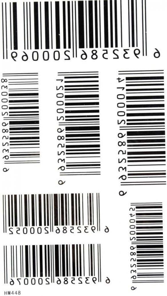 SPESTYLE waterproof non-toxic temporary tattoo stickerstemp tattoos waterproof and sweat of men and women fashion sexy tattoo bar codes