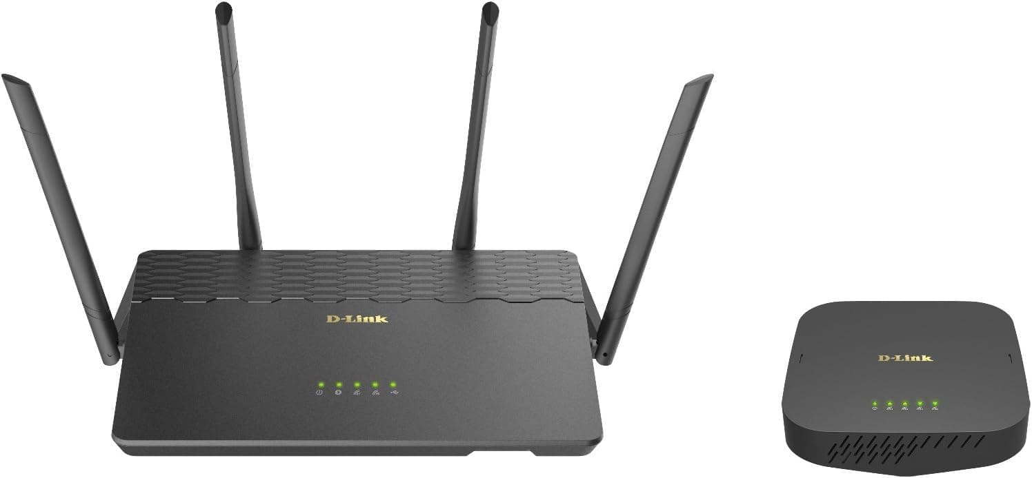 D-Link COVR Whole Home Mesh WiFi System AC3900, Up to 6,000 sq ft, Router & Seamless Extender Wireless Internet MU-MIMO (COVR-3902-US)