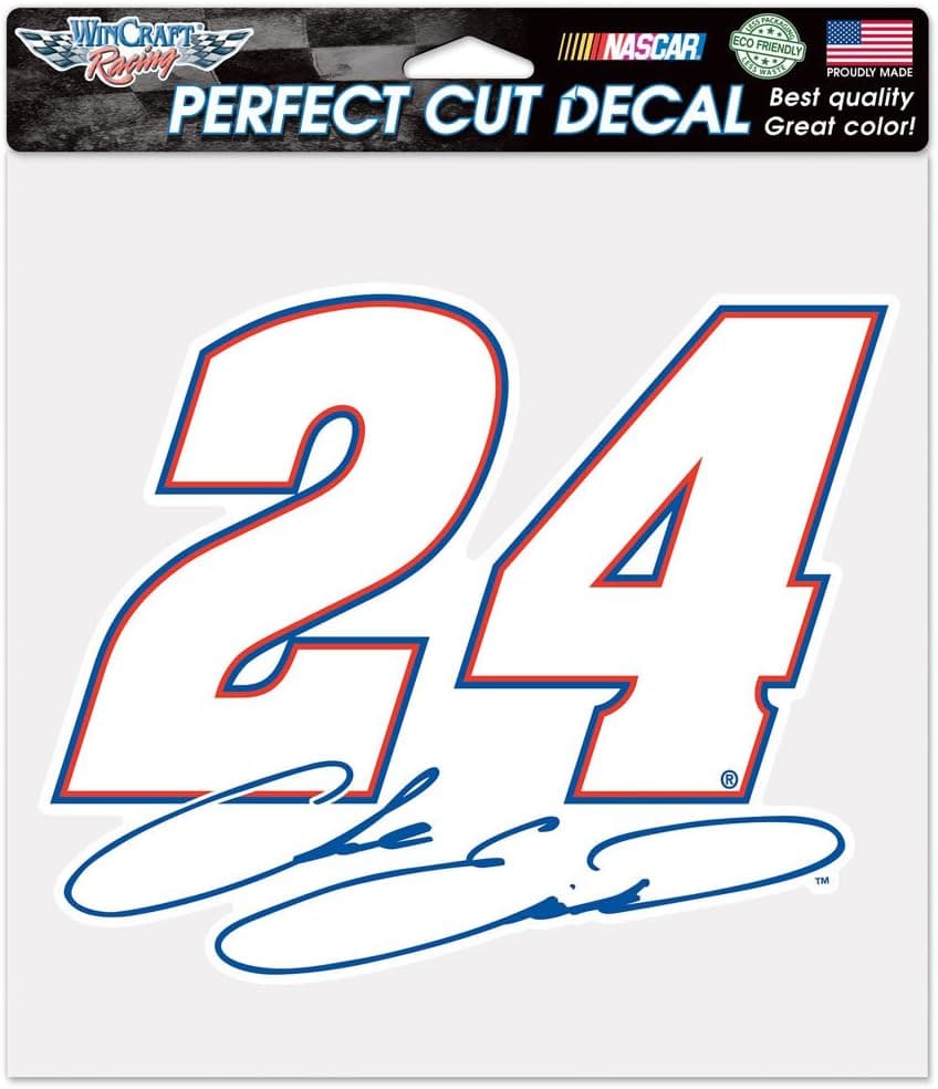 NASCAR Chase Elliott Perfect Cut Color Decal, 8 x 8-Inch