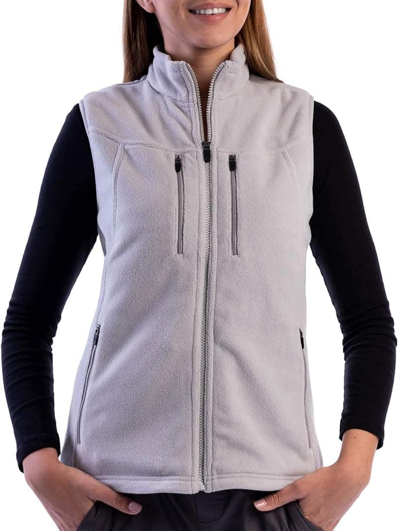 SCOTTeVEST Fireside Fleece Vest for Women - 15 Hidden Pockets - Warm Wrinkle Resistant for Travel & More