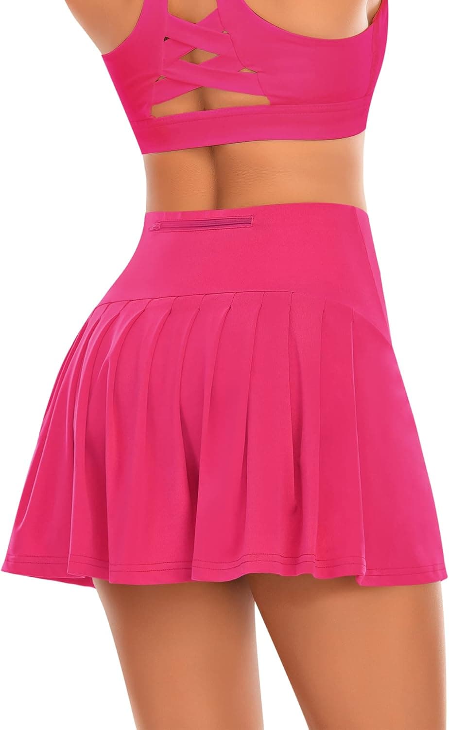 Pleated Tennis Skirts for Women High Waisted Athletic Golf Skorts with Pockets Shorts Running Workout Clothes