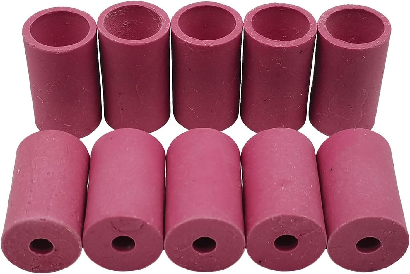 Sandblaster Gun Nozzles 10Pcs Tip Sand Blaster Replacement Cylinder Ceramic Abrasive Nozzles for Blasting (Pink)