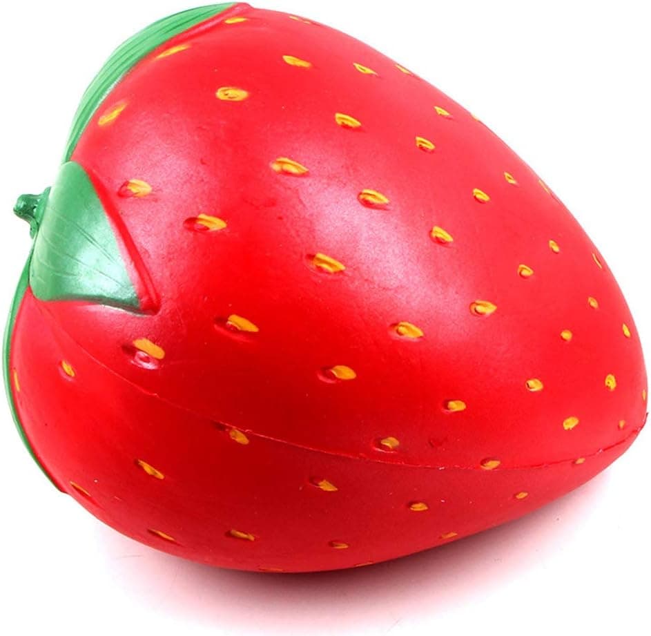 ACCOCO 10 inch Large Slow Rising Squishy Toys, Jumbo Squishy Kawaii Cute Strawberry Cream Scented Squishy Soft Kids Toys Doll Stress Relief Toy, Decorative Props Large (Jumbo Strawberry)