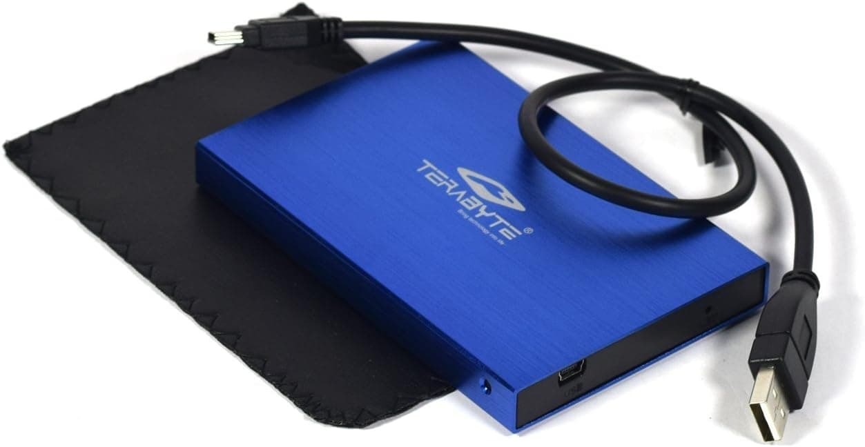 Storite Terabyte USB 2.0 SATA 2.5-inch Laptop Portable External Hard Drive Casing/Enclosure for 7mm and 9.5mm 2.5 inch SATA HDD/SSD