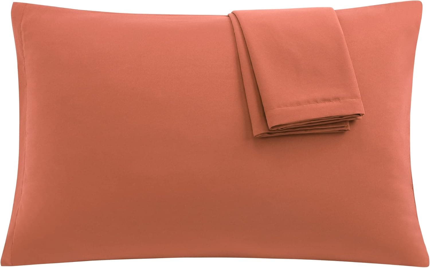 uxcell 2 Pack Pillow Cases Soft 1800 Series Microfiber Pillowcases Set with Zipper King(20"x36") Orange