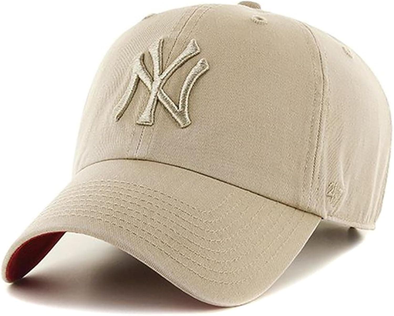 '47 New York Yankees Clean Up MLB Strapback Hat Cap Khaki
