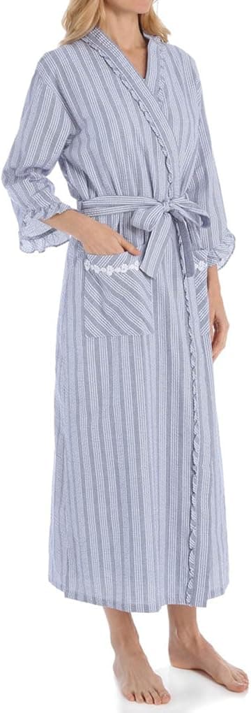 Eileen West Women's Summer Days Ballet Seersucker Robe
