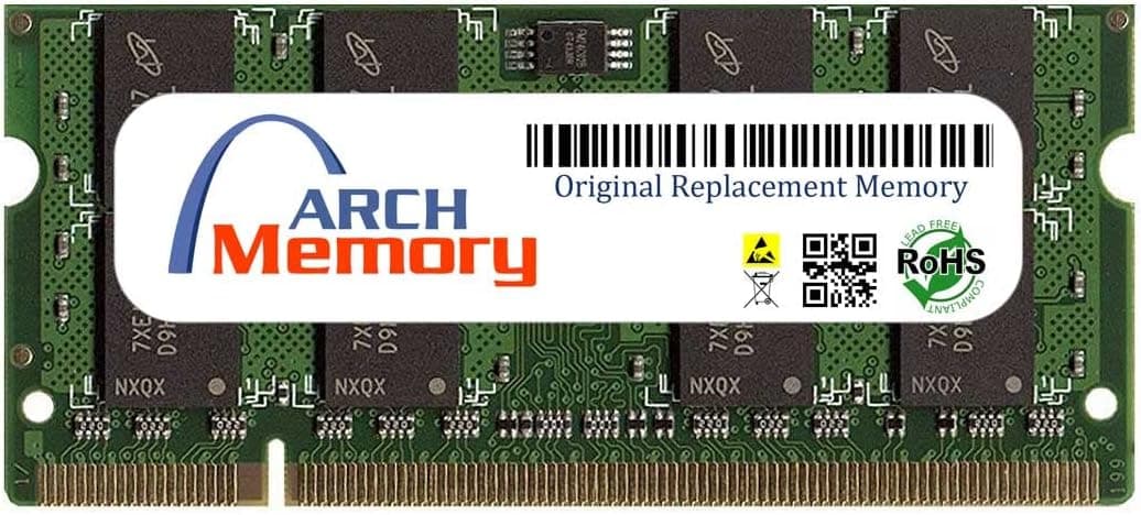 Arch Memory 2 GB 200-Pin DDR2 So-dimm RAM Replacement for M25664F50 Anti-Static Gloves Included