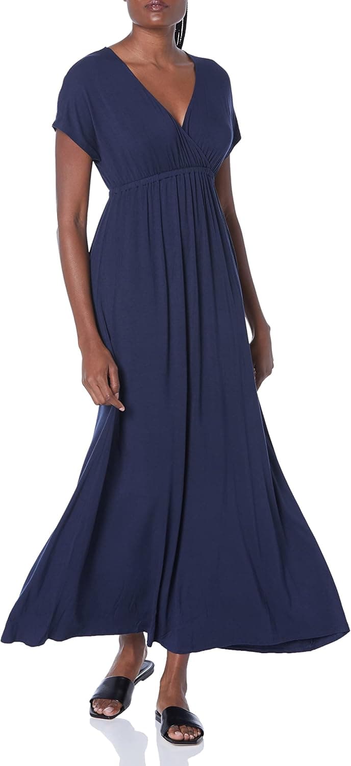Amazon Essentials Women's Waisted Maxi Dress (Available in Plus Size)