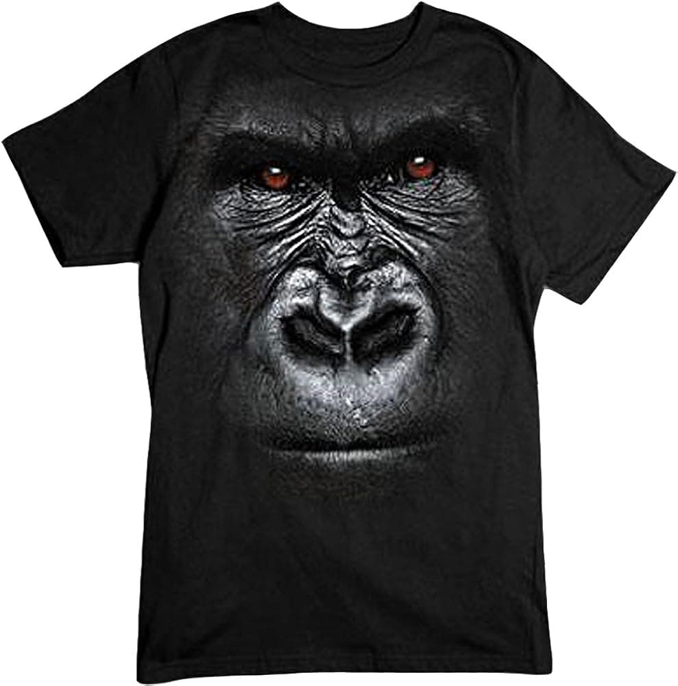 PubliciTeeZ Men's Gorilla Face T-Shirt