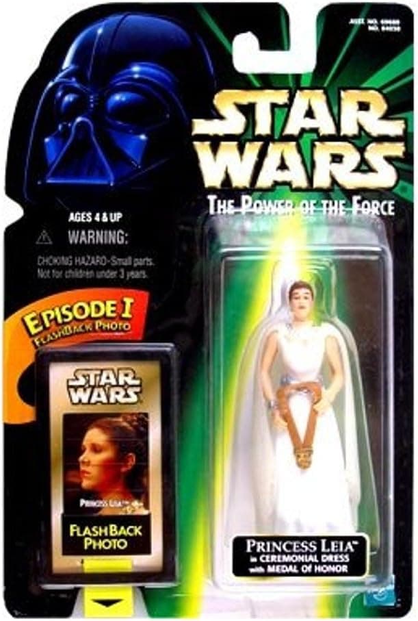 Star Wars POTF Action Figure with Flashback Photo - Princess Leia in Ceremoni...