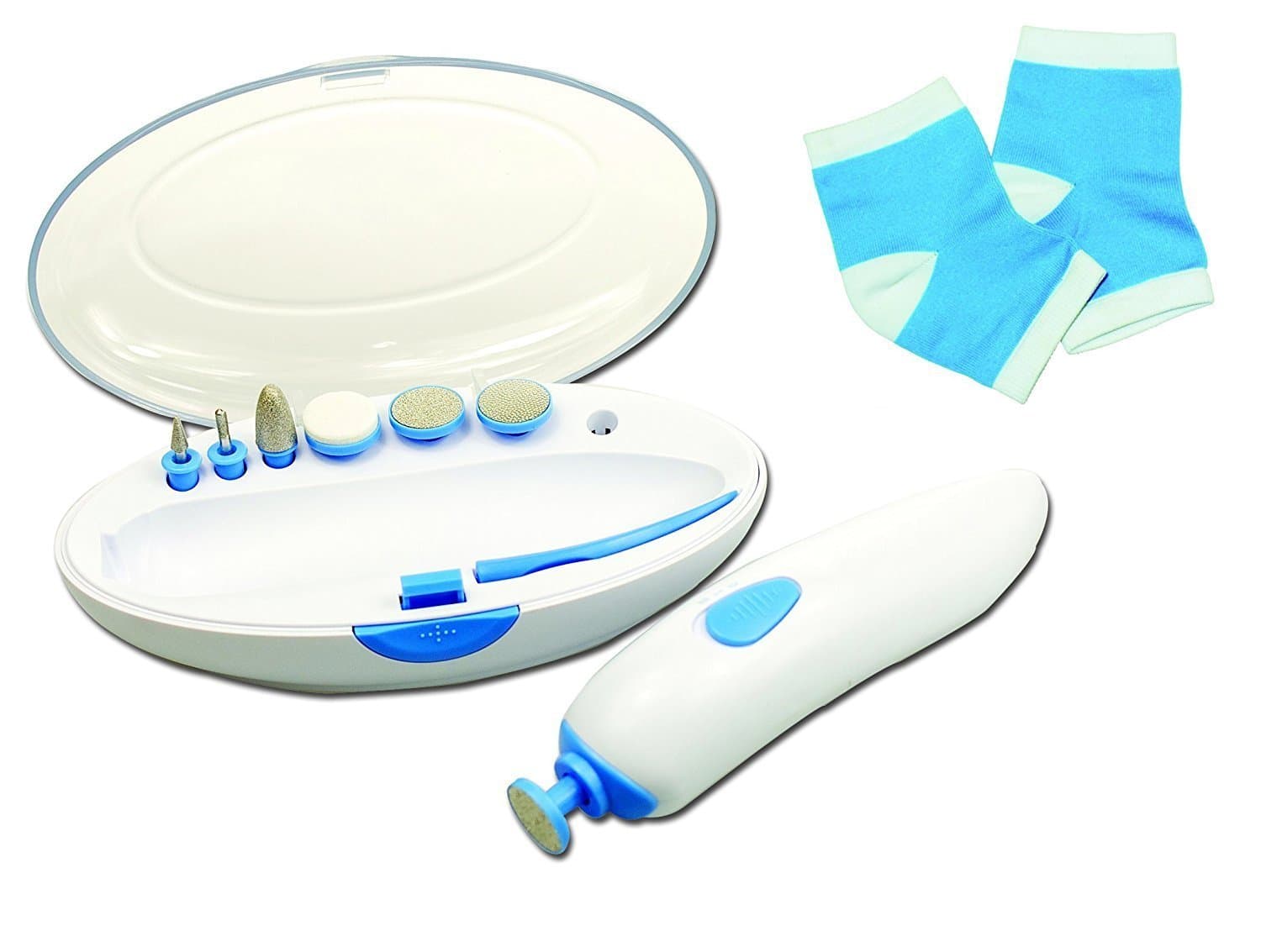 Touch of Diamonds Total Manicure & Pedicure Spa System Set w/Gel Moisturizing Socks