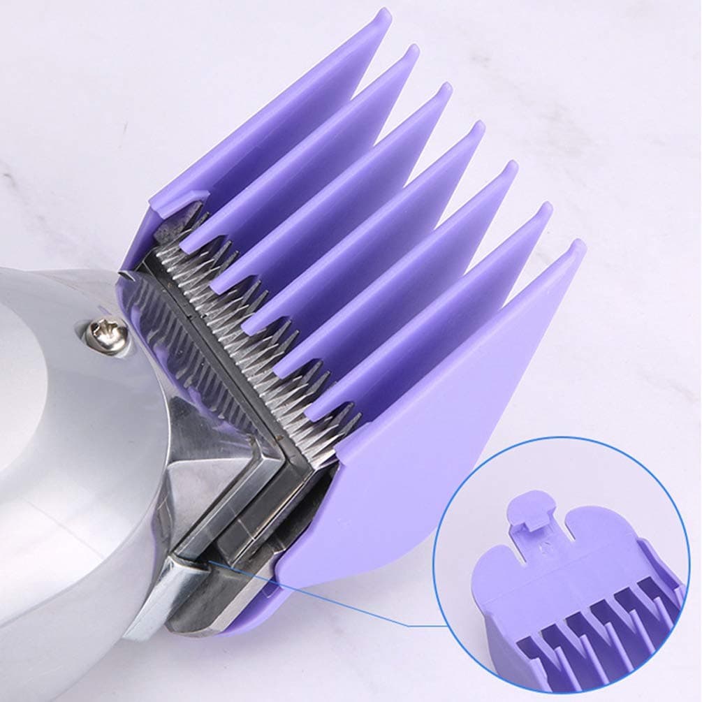 8 PCS Professional Hair Clipper Guide Comb Set Rainbow Hair Trimmer Limit Comb Guide Haircut Accessories