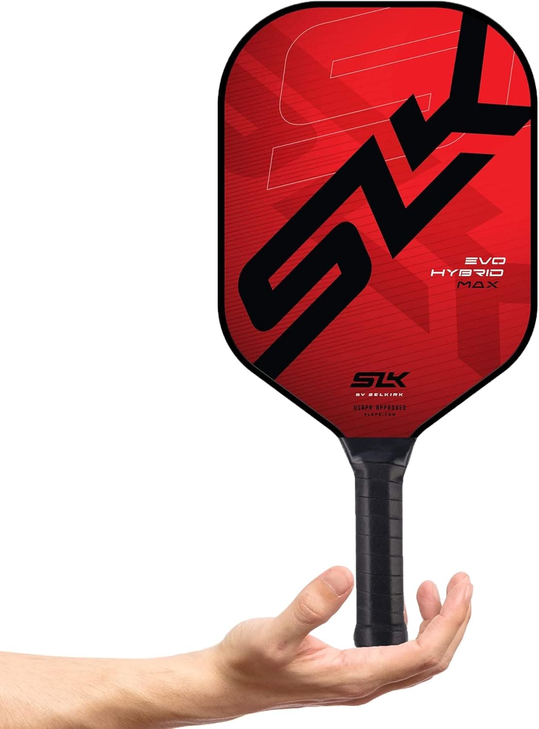 SLK Evo Hybrid & Soft Pickleball Paddles | Evo Hybrid Fiberglass Pickleball Paddle Features a C6 Face & Polymer Rev-Core Power | Evo Soft Features a G8 Carbon Fiber Face & Polymer Rev-Soft Core |