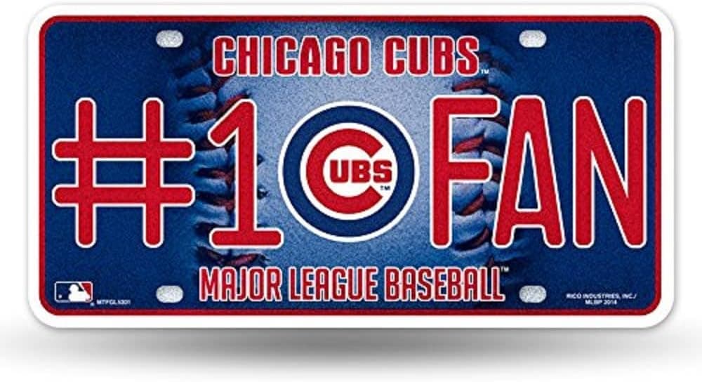 Rico MLB Bling #1 Fan Metal Auto Tag