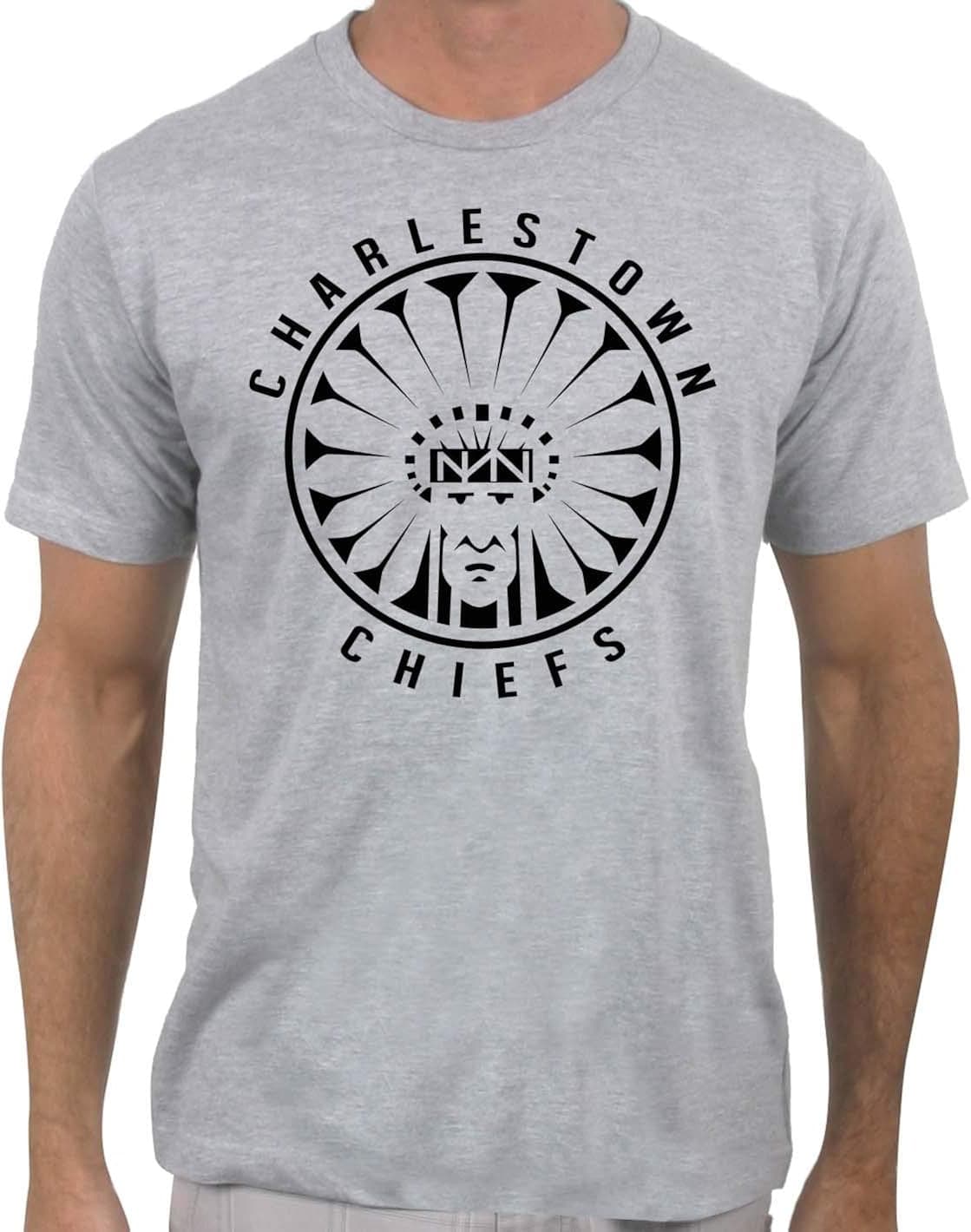 Charlestown Chiefs Warrior - Slap Shot Hockey T-Shirt