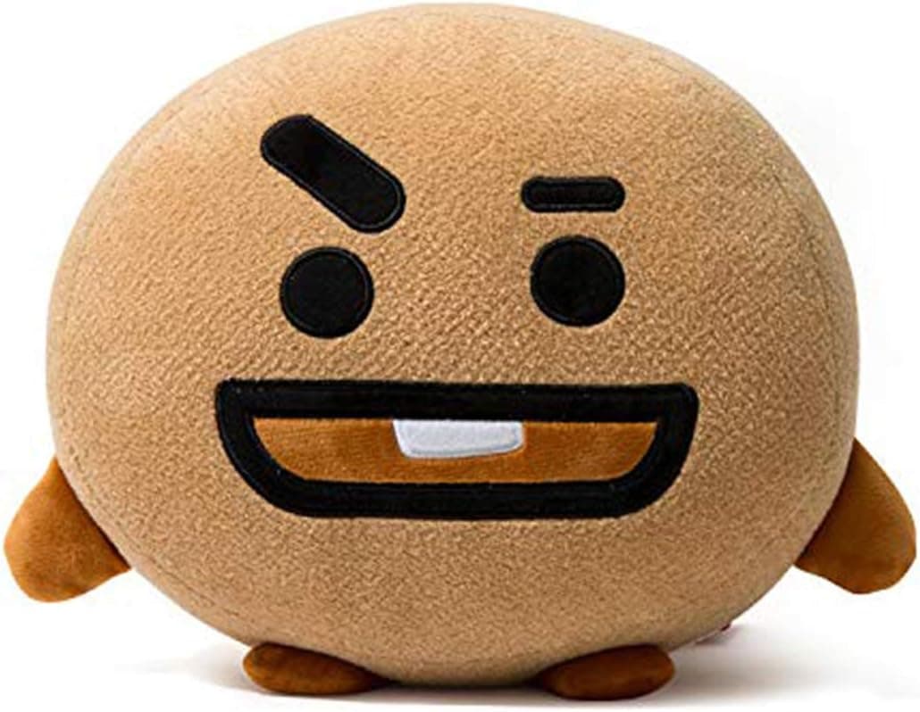 Peibang 11.8 inches Plush Toy,Cartoon Pillow for Kids, Kpop Bangtan Boys Sofa, Bedroom, Living Room and Car Soft Cotton Plush Pillow for The Army (Brown)