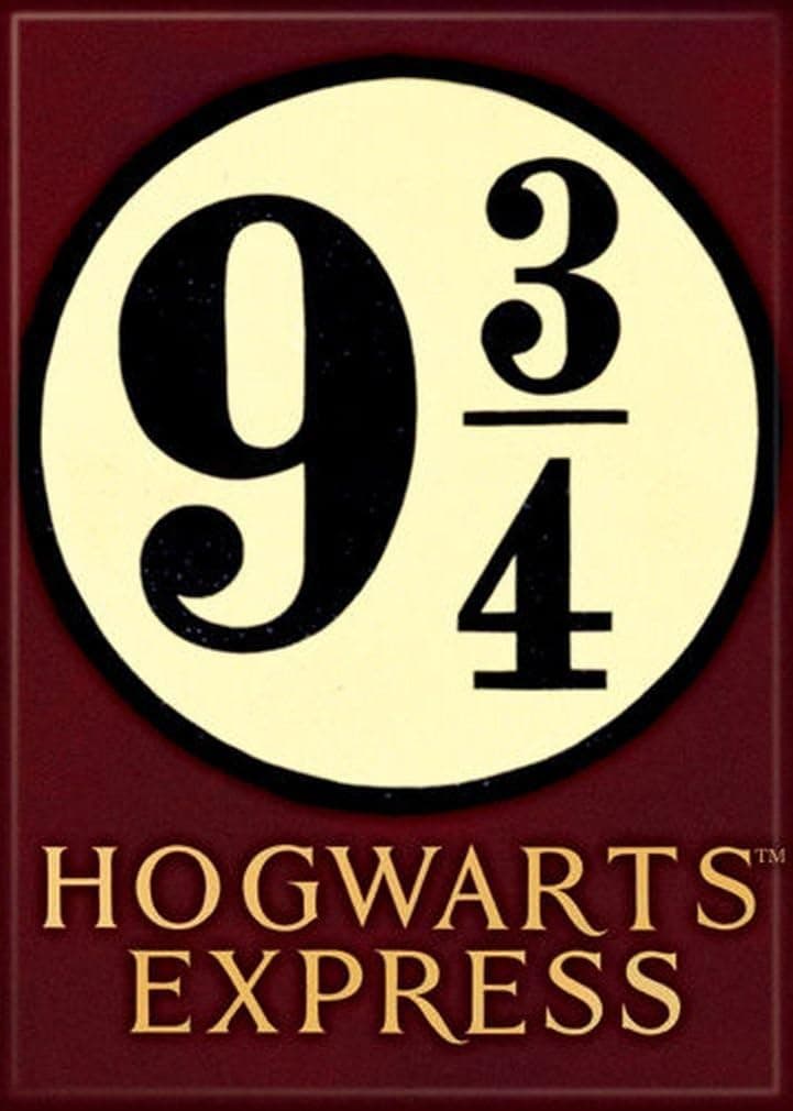Ata-Boy Harry Potter Magnet - Platform 9 3/4 2.5" x 3.5" Magnet for Refrigerators, Whiteboards & Locker Decorations…
