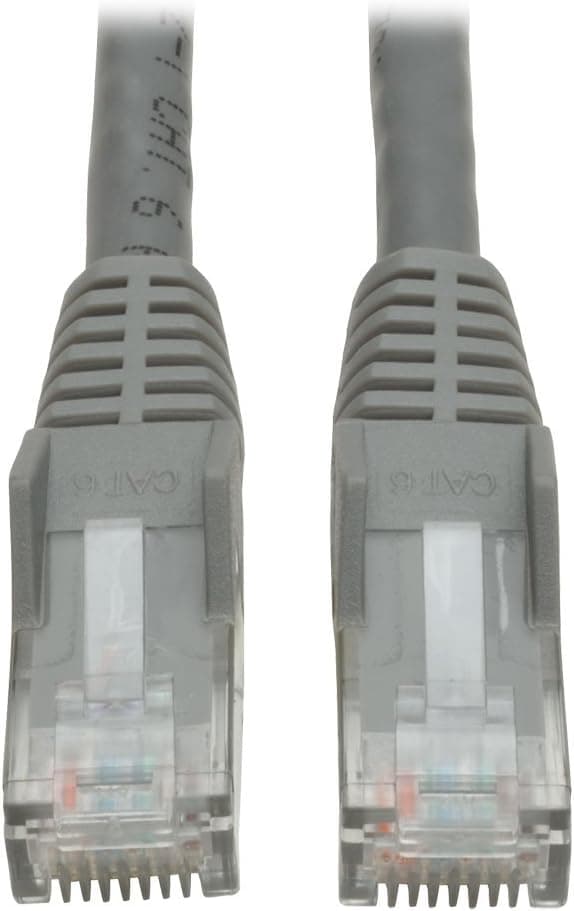 Tripp Lite N210-007-GY 7ft Cat6 Gigabit Gray Cross-over Molded Patch Cable RJ45 M/M, 7'