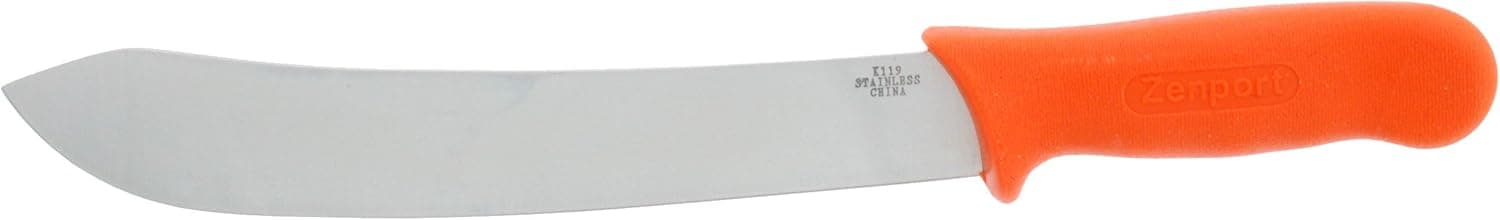 Zenport K119 Butcher and Field Harvest Knife, 10-Inch Blade, Stainless Steel