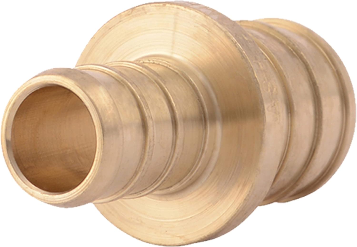 SharkBite 1/2 x 3/4 Inch Crimp Reducing Coupling, Brass Plumbing Fitting, PEX Pipe, PE-RT, UC058LFA