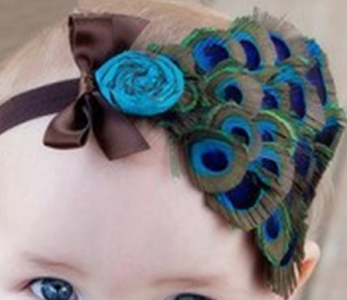 Fdesigner Fashion Feather Headband Handmade Hair Accessories Crystal Boho Featival Hair Jewelry Birthday Headpiece Hairband (Style Ⅱ)