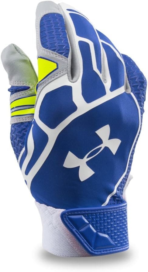 Under Armour Men's UA Motive II Baseball Batting Gloves Medium Royal