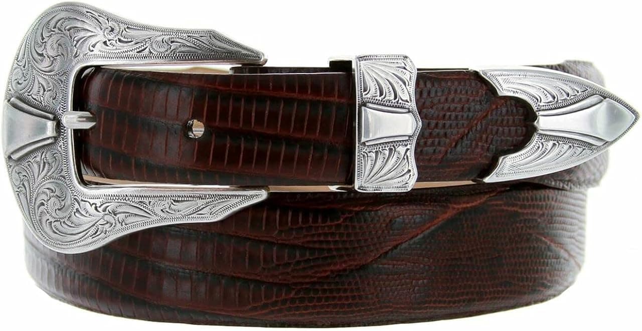 S5553 Italian Calfskin Genuine Leather Dress Belt 1-1/8"(30mm) taper down to 1"(25mm) wide, Multi-Style Options