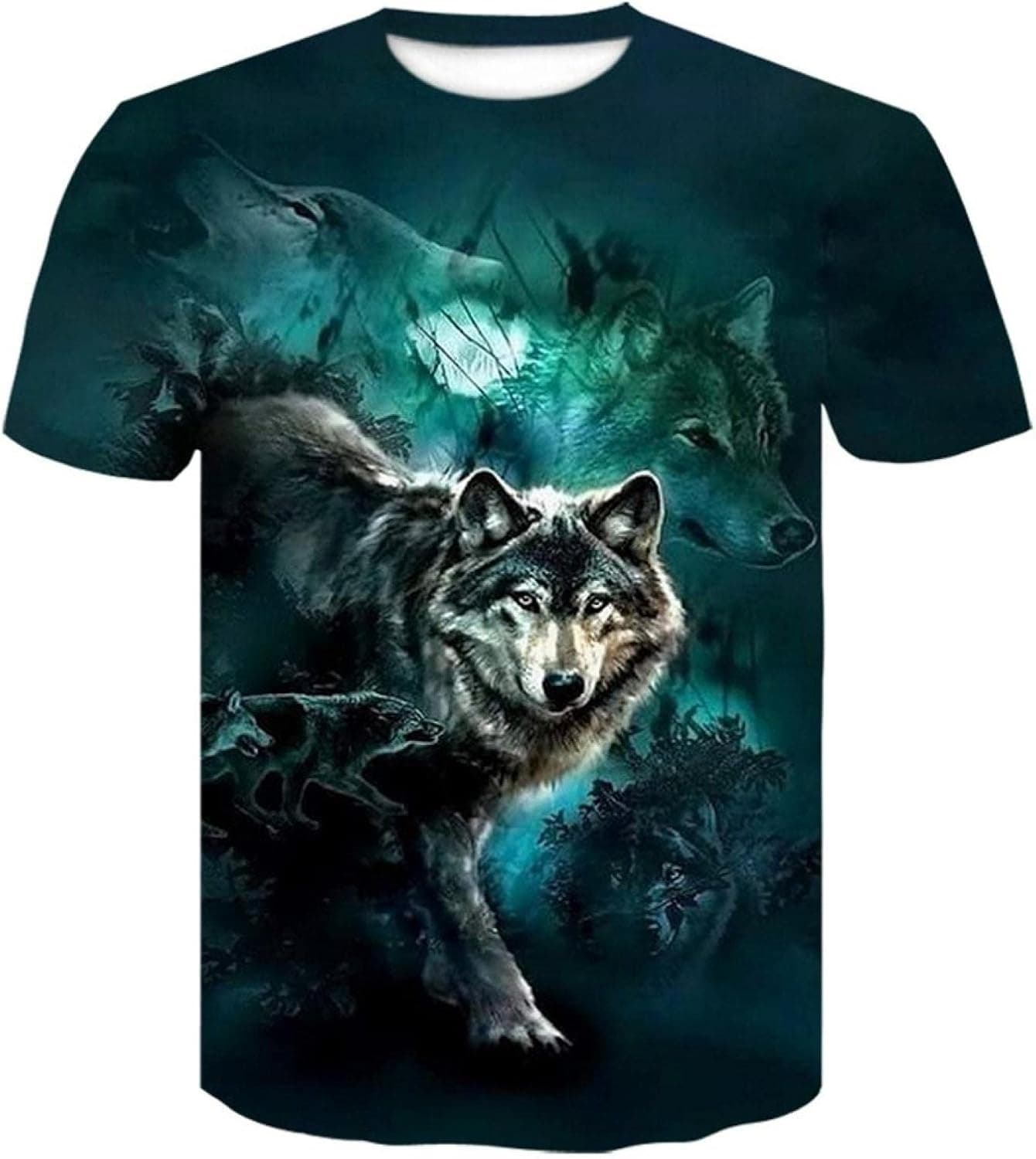 iLH Clearance Deals T-Shirt,2021 Summer Fashion Boys Men 3D Graphic Skull Animals Printed Short Tee Tops by ZYooh
