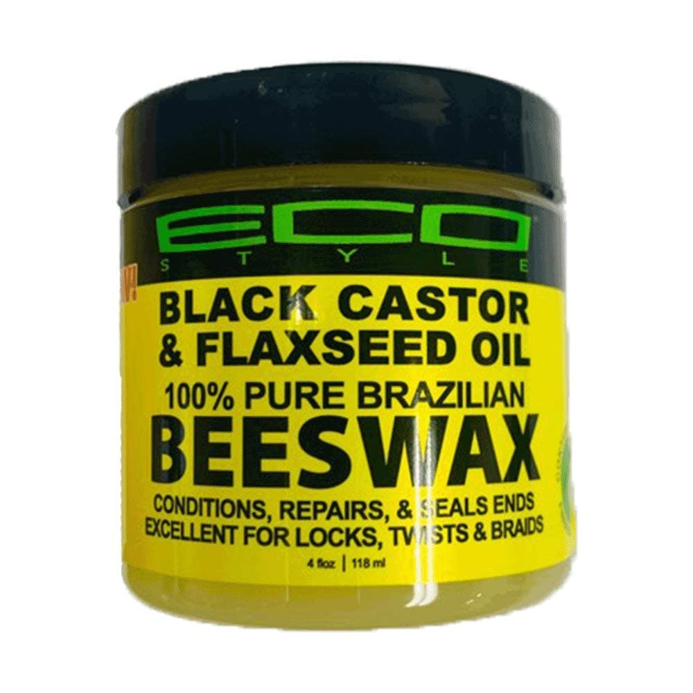 Eco Black Castor & Flaxseed Oil Beeswax 4 oz