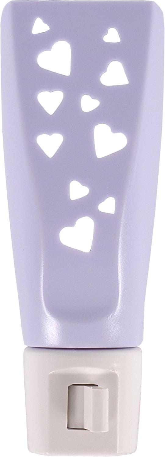 GE Lavender Hearts Incandescent Night Light