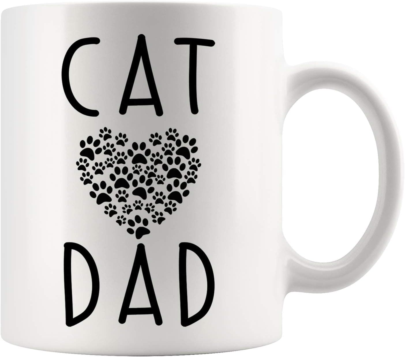 Cat Dad Mug - Dad Coffee Mugs - Birthday - Christmas Coffee Mug For Cat Lovers - Best Friend Mug Cat Father For Cat Lovers Coffee Cup 11oz