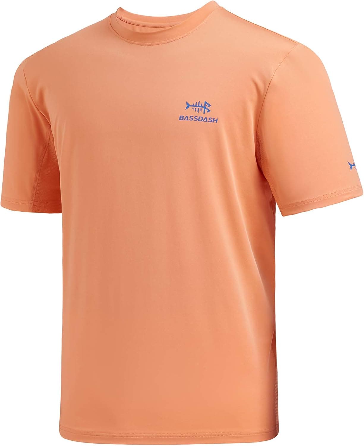 BASSDASH Men’s UPF 50+ Sun Protection Fishing Shirt Short Sleeve UV T-Shirt
