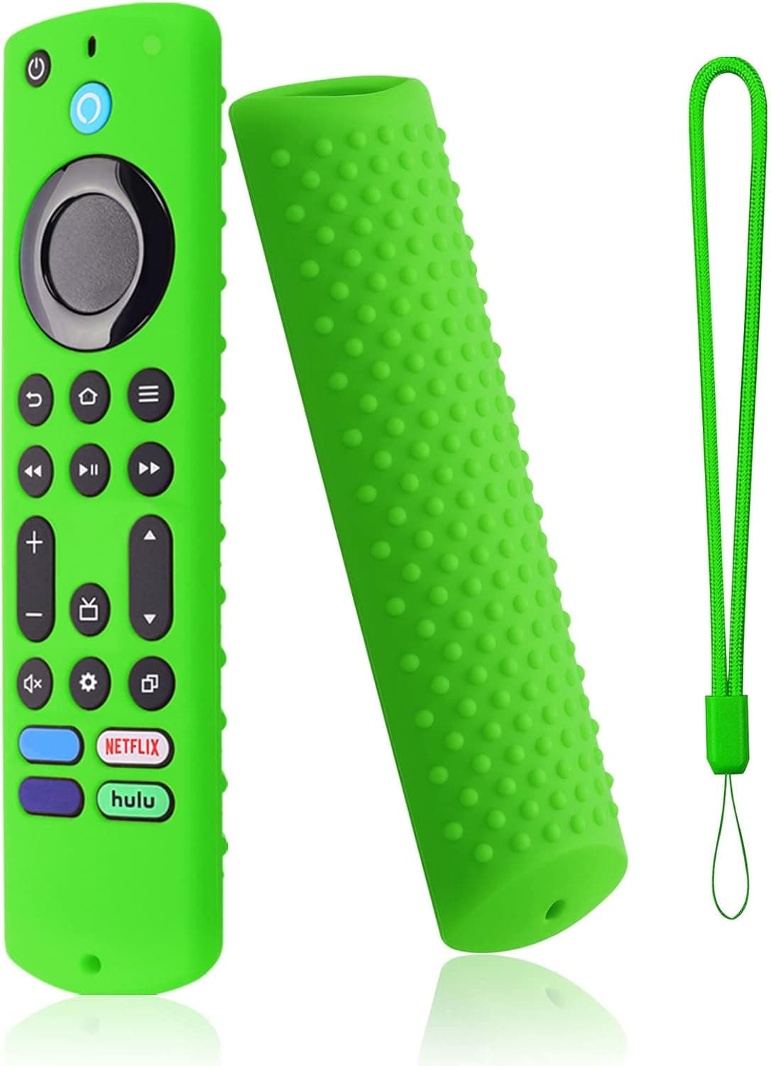 Glow Remote Cover Replacement for Smart TV 0mni Series / 4-Series Remote Controller, Silicone Case with Lanyard, Glowing in The Dark