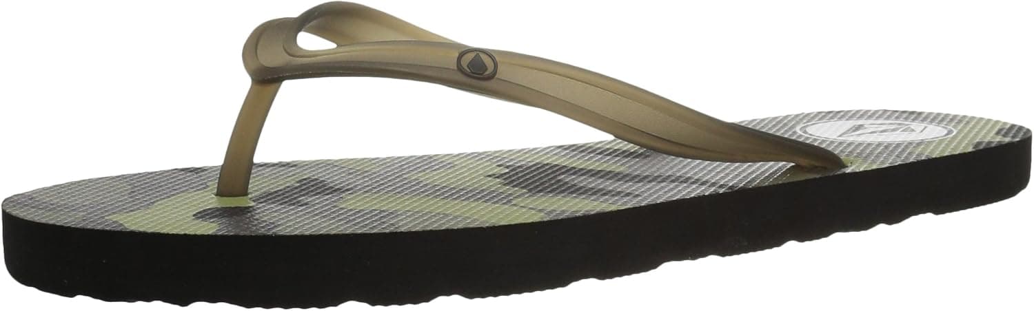 Volcom Women's Rocking 3 Graphic Printed Sandal FLIP Flop, camouflage, 8 B US