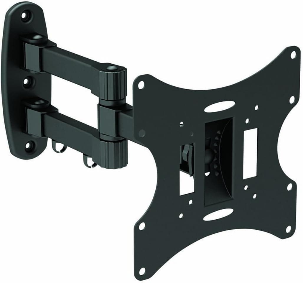 Black Full-Motion Tilt/Swivel Wall Mount Bracket for JVC LT-22DE72 22" inch LED/DVD Combo HDTV TV/Television - Articulating/Tilting/Swiveling