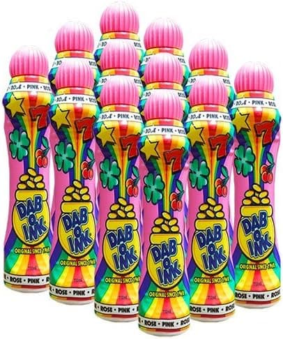 Dab-O-Ink One Dozen 4oz Pink Bingo Dauber